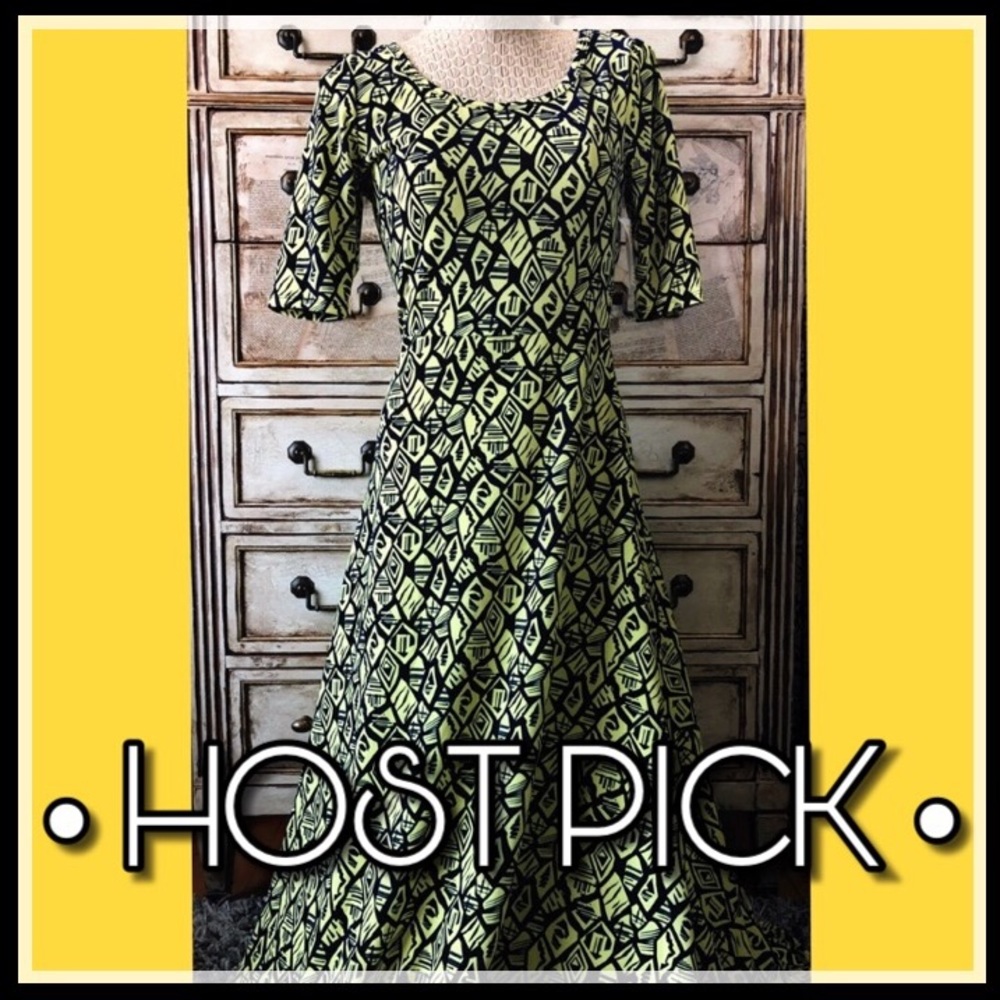 (XS) Vintage LuLaRoe Ana Maxi Dress - Picture 1 of 6